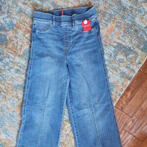 Spanx Seamed-front Wide-leg Jeans, Vintage Indigo